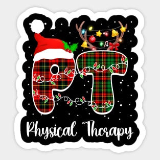 PT Therapist Physical Therapy Christmas Sticker